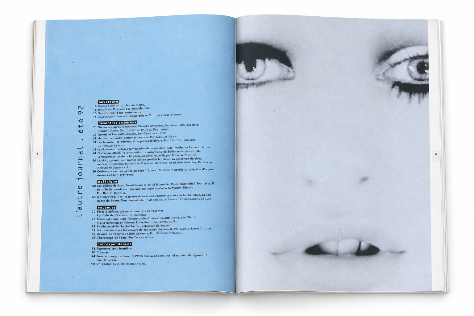 Double page — L’Autre Journal