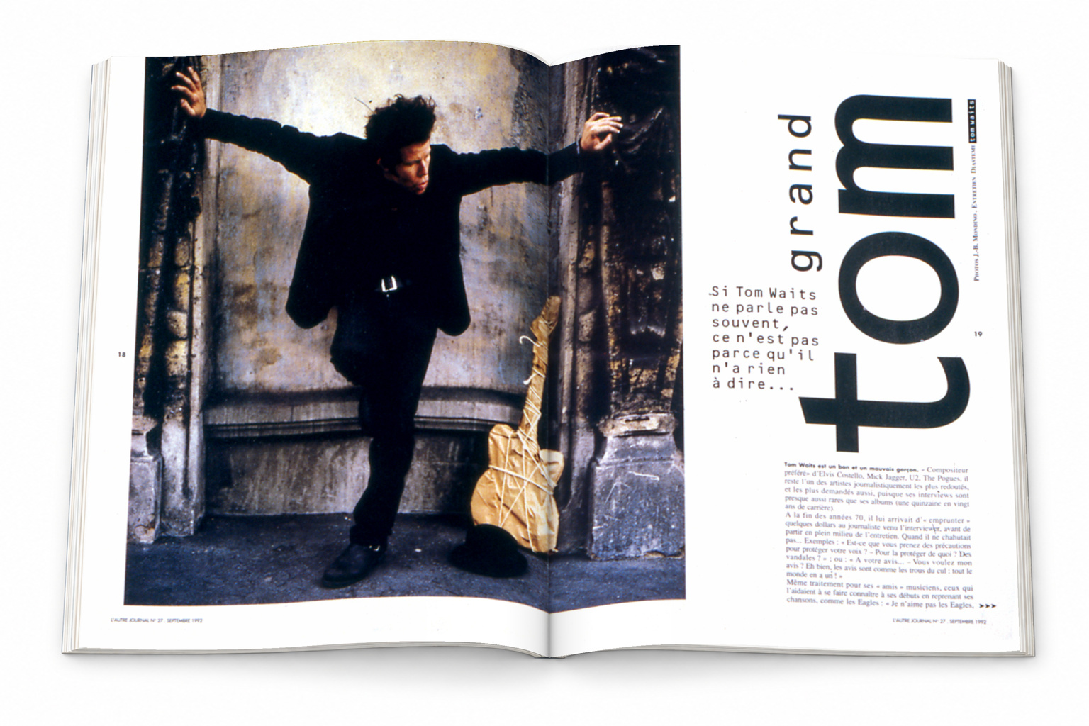 Double page L’Autre Journal — Grand Tom