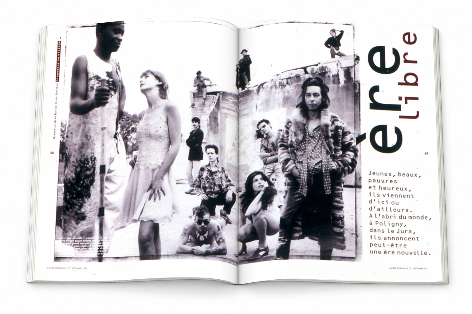Double page L’Autre Journal — Ère libre